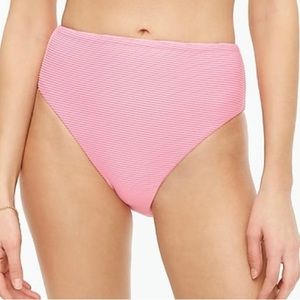 J. Crew rib bikini bottom high cut leg NWT
